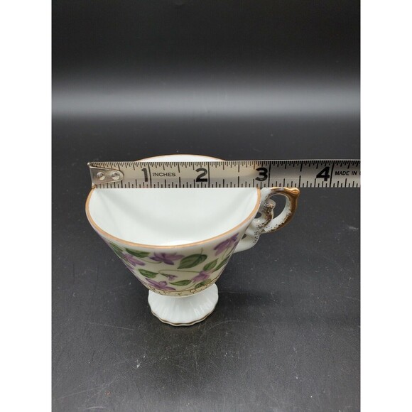 Chintz Violet Teacup Coffee Cup Gold Trimmed Vintage - Picture 8 of 12